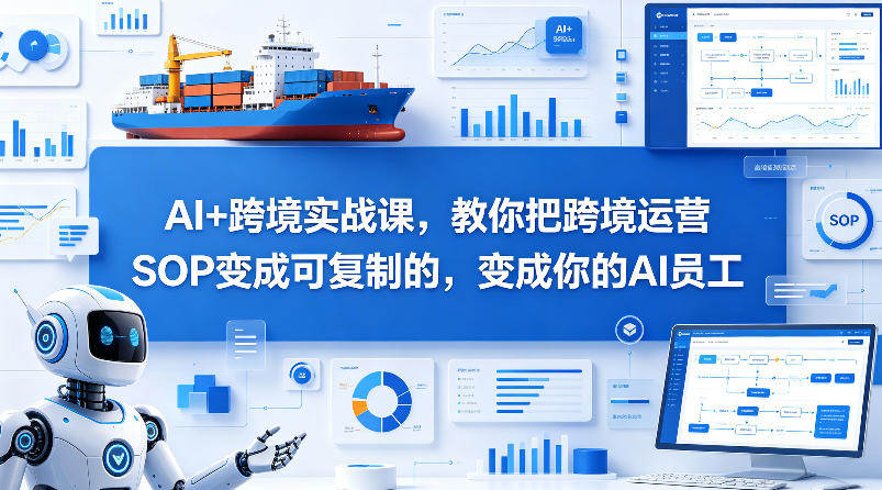AI+跨境实战课，教你把跨境运营S0变成可复制的，变成你的AI员工-智云网