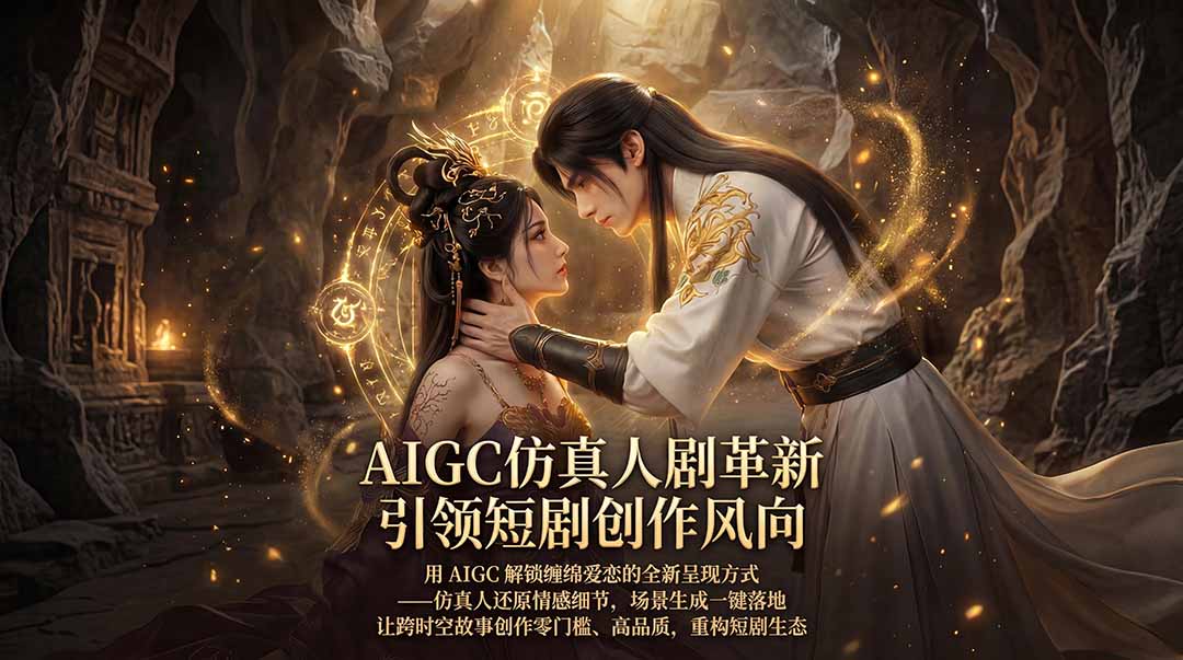 AIGC 仿真人短剧创作革新，解锁仙侠爱恋全新呈现，一键出高质场景，零门槛打造爆款剧集-智云网