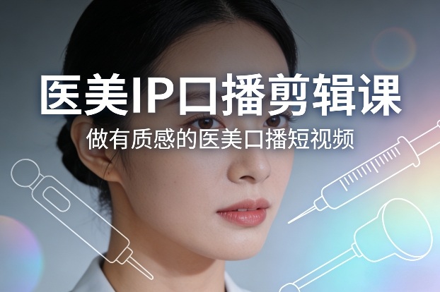 医美IP口播剪辑课，做有质感的医美口播短视频-智云网