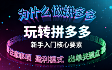 新手小白如何做拼多多-智云网