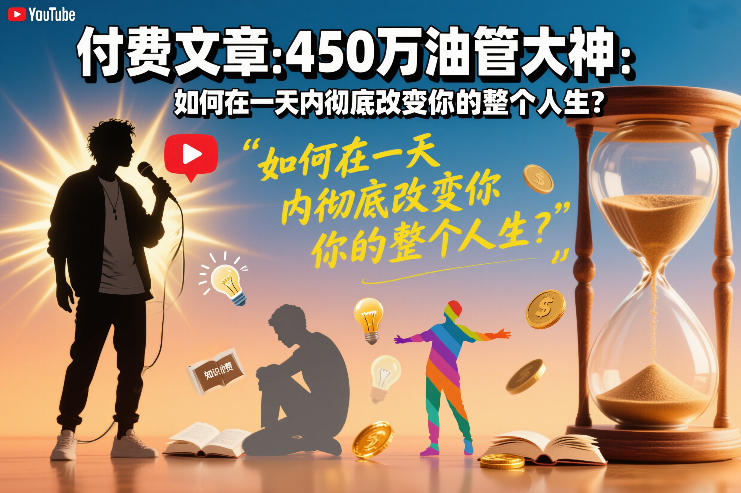 付费文章：450万油管大神：如何在一天内彻底改变你的整个人生？-智云网