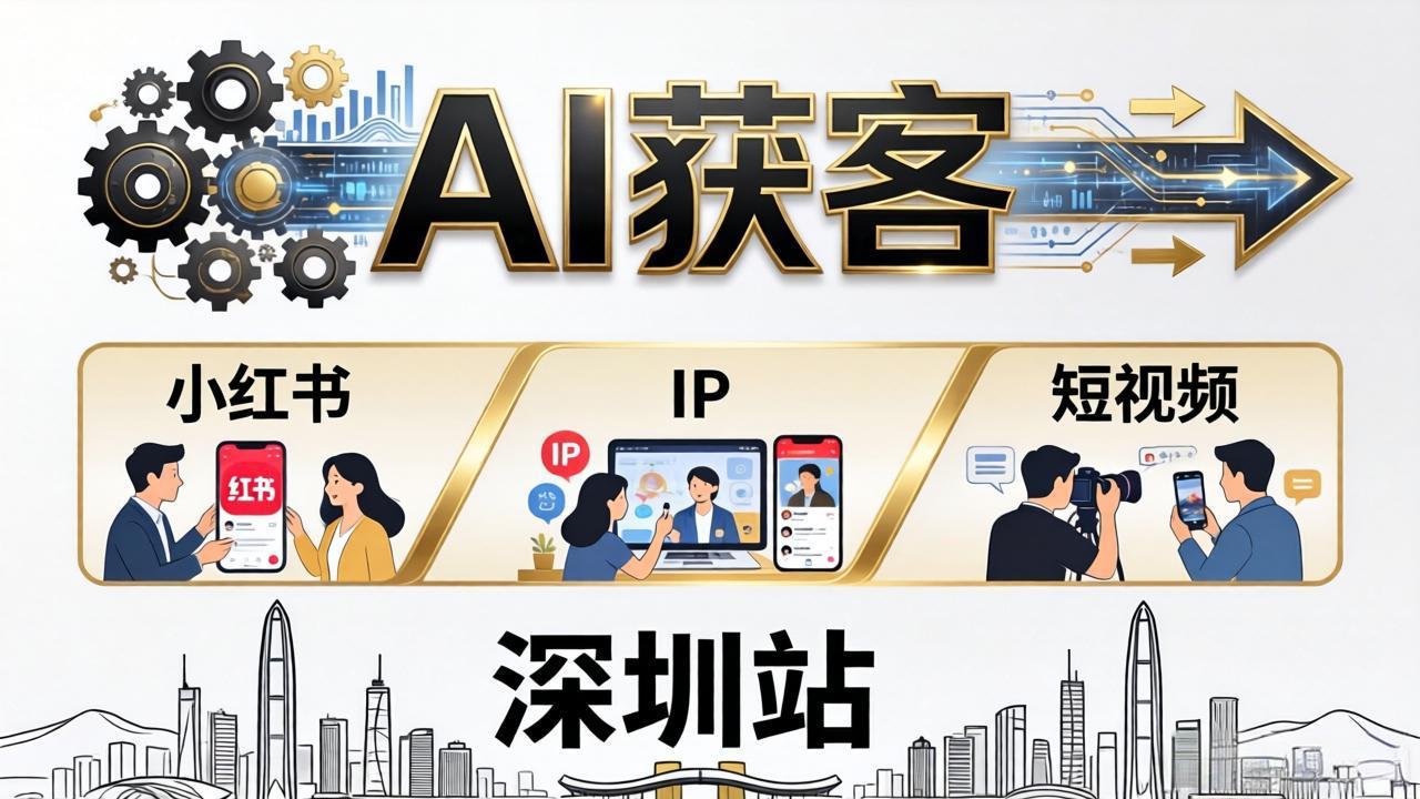 2026AI获客大课深圳站：4月17日-19日3天2夜拆透小红书+IP+短视频，老板操盘手必来-智云网