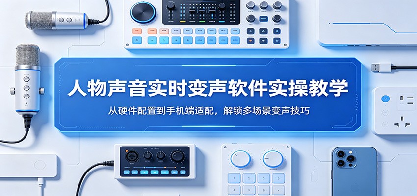 人物声音实时变声软件实操教学：从硬件配置到手机端适配，解锁多场景变声技巧-智云网