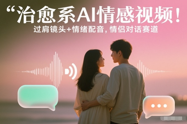 治愈系AI情感视频！过肩镜头+情绪配音，情侣对话赛道-智云网