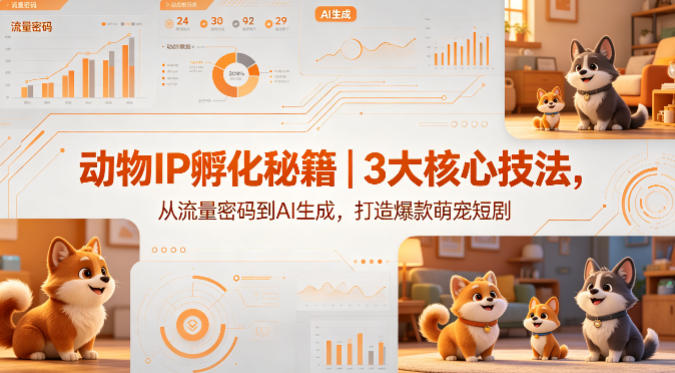 动物IP孵化秘籍｜3大核心技法，从流量密码到AI生成，打造爆款萌宠短剧-智云网