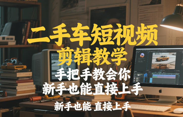 二手车短视频剪辑教学，手把手教会你，新手也能直接上手-智云网