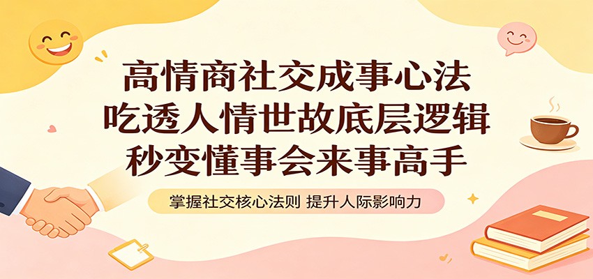 高情商社交成事心法：吃透人情世故底层逻辑，秒变懂事会来事高手-智云网