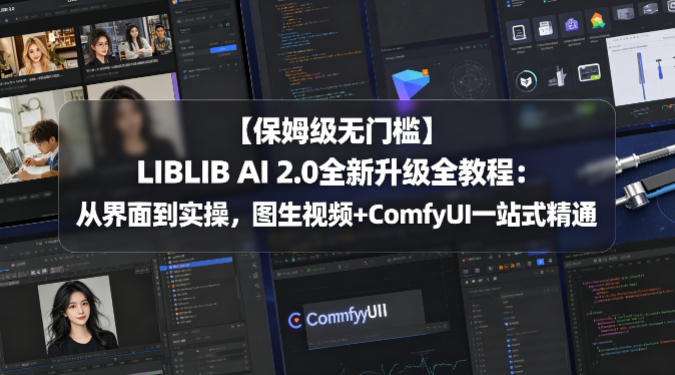 【保姆级无门槛】LIBLIB AI 2.0全新升级全教程：从界面到实操，图生视频+ComfyUI一站式精通-智云网