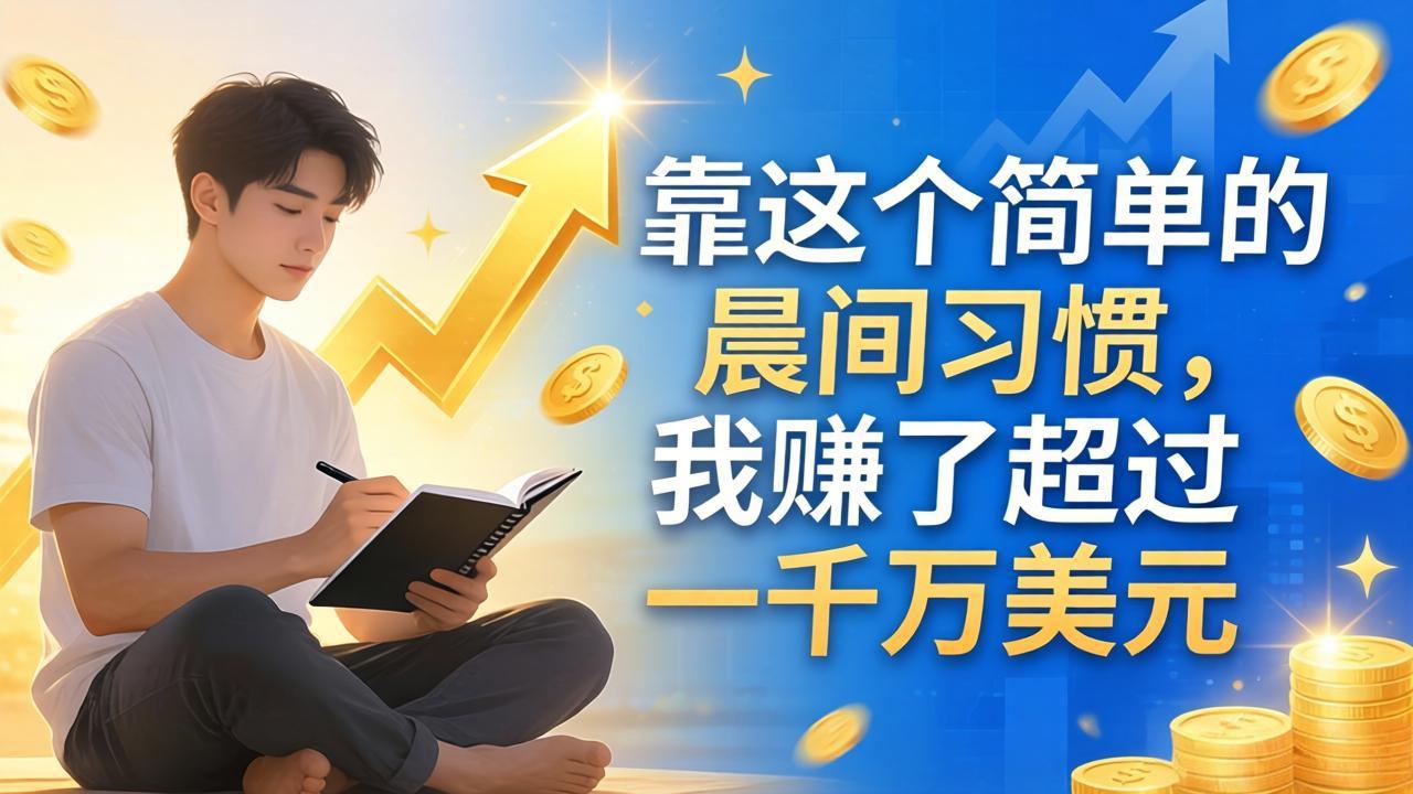 付费文章：靠这个简单的晨间习惯，我赚了超过一千万美元-智云网