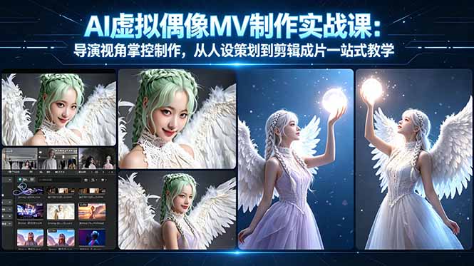 AI虚拟偶像MV制作实战教学：导演视角掌控制作，从人设策划到剪辑成片一站式教学-智云网