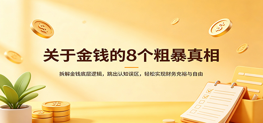 关于金钱的8个粗暴真相：拆解金钱底层逻辑，跳出认知误区，轻松实现财务充裕与自由-智云网