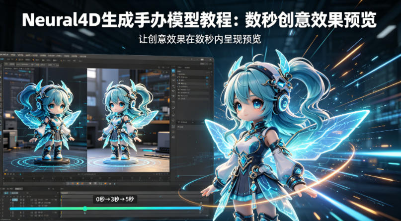 Neural4D生成手办模型教程，让创意效果在数秒内呈现预览-智云网