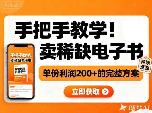 手把手教学！在小红书卖稀缺电子书，单份利润2张+的完整方案-智云网