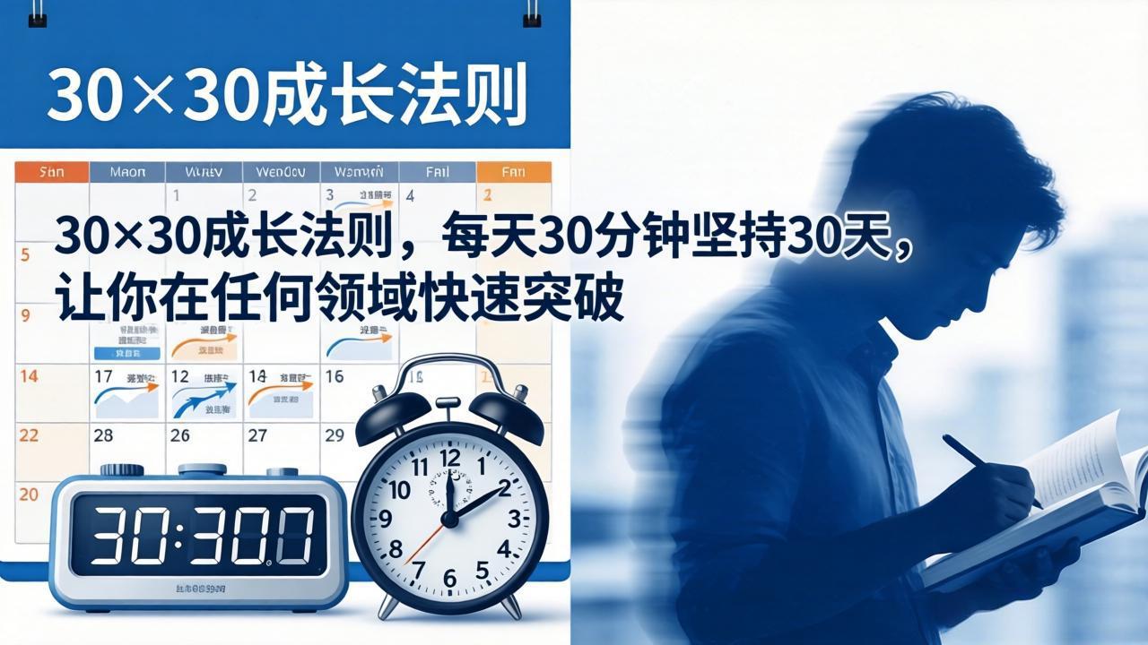 付费文章：30×30成长法则，每天30分钟坚持30天，让你在任何领域快速突破-智云网