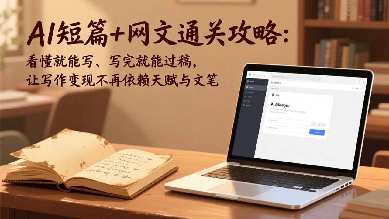 AI短篇+网文通关攻略-更新4月：看懂就能写、写完就能过稿，让写作变现不再依赖天赋与文笔-智云网