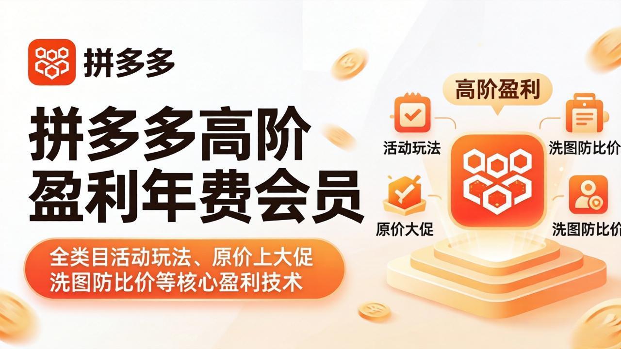 拼多多高阶盈利年费会员(更新4月15-智云网