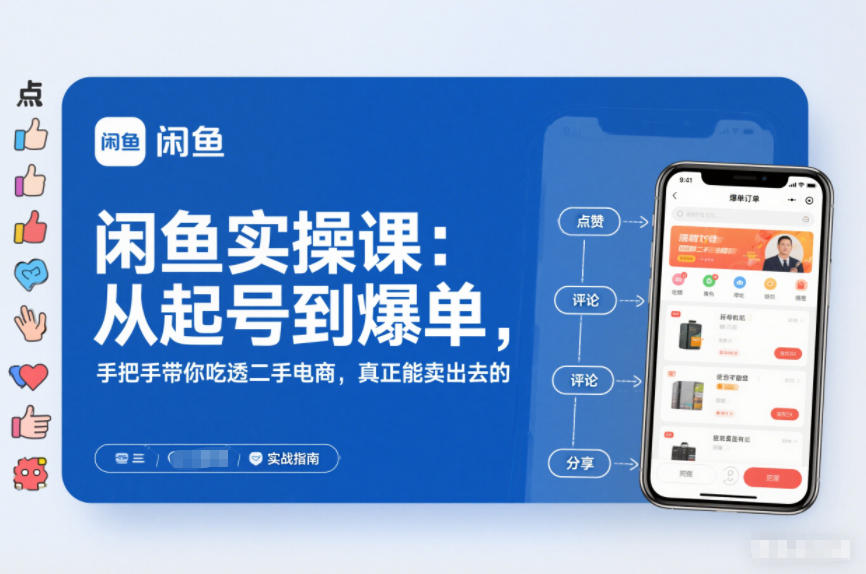2025闲鱼无货源实操课：从起号到爆单，手把手带你吃透二手电商，真正能卖出去的实战指南-智云网