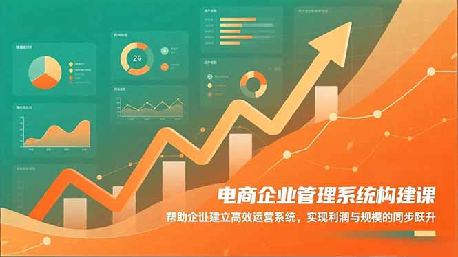 电商企业管理系统构建课：帮助企业建立高效运营系统，实现利润与规模的同步跃升-智云网