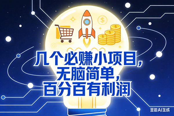 （18216期）几个必赚钱的小项目，百分百赚米，无脑简单，副业首选，日入600+-智云网