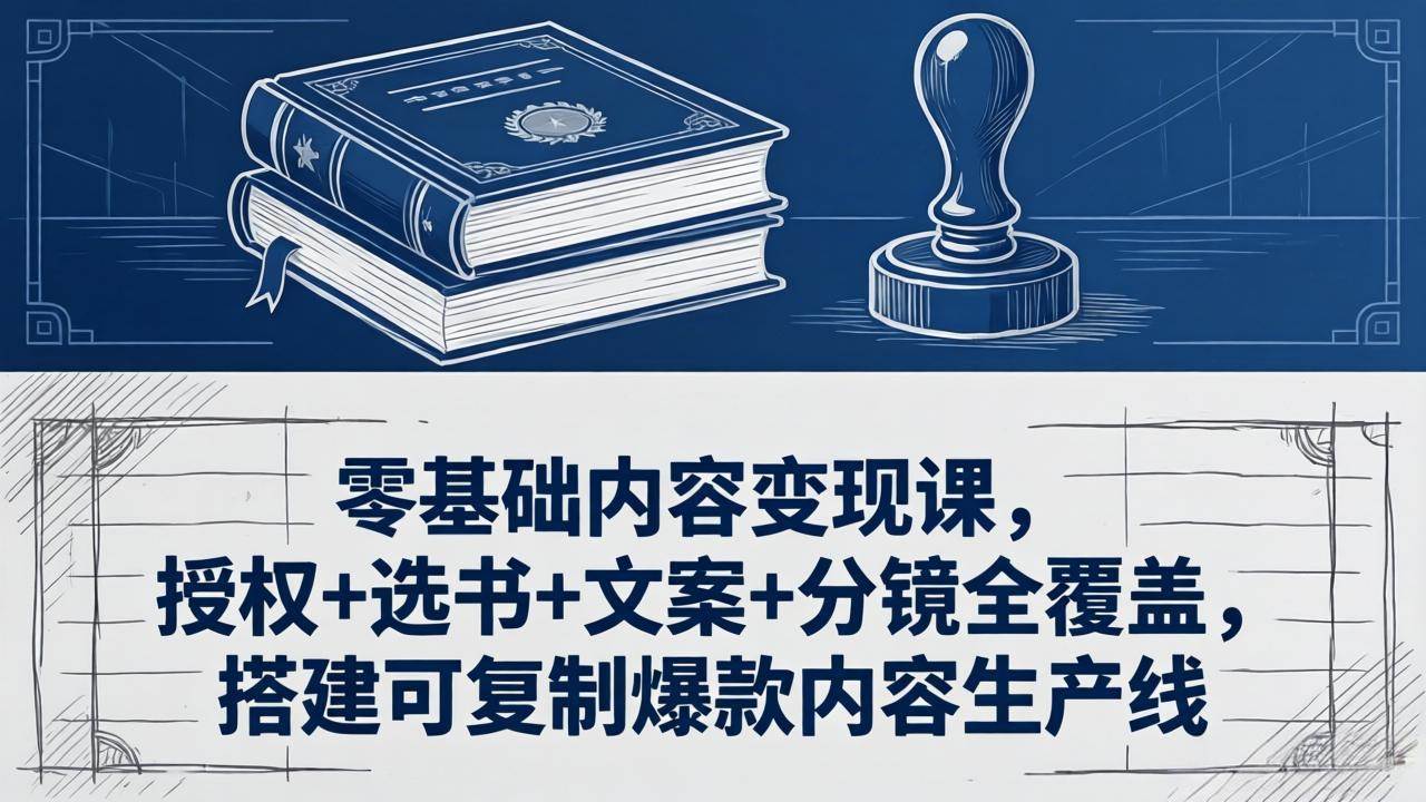 （18243期）零基础内容变现课，授权+选书+文案+分镜全覆盖，搭建可复制爆款内容生产线-智云网