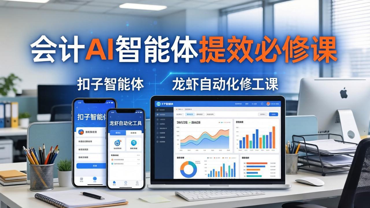 财务会计AI智能体提效必修课：扣子智能体+龙虾自动化+报表分析，一站式提升财务工作效率-智云网