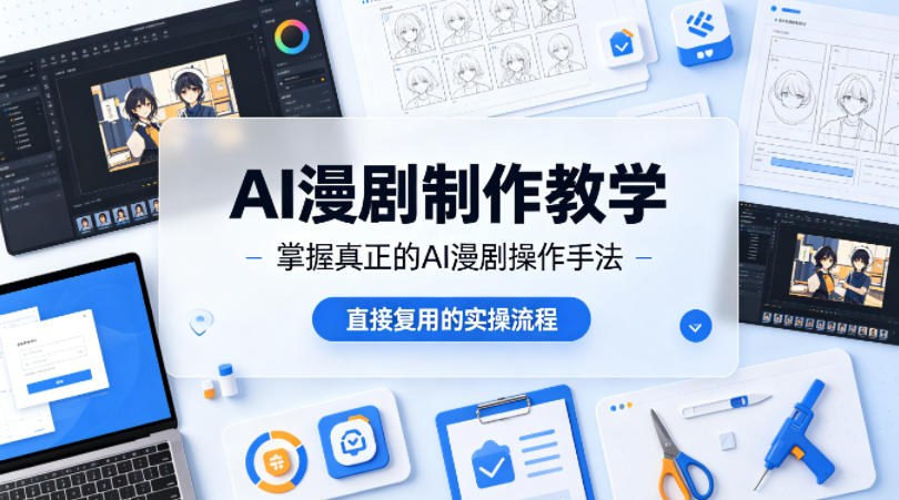 AI漫剧制作教学，带你掌握真正的AI漫剧操作手法，直接复用的实操流程-智云网