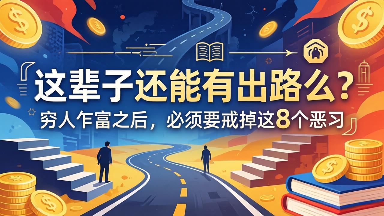 关于人生两篇付费文章【这辈子还能有出路么？】【穷人乍富之后，必须要戒掉这8个恶习】-智云网